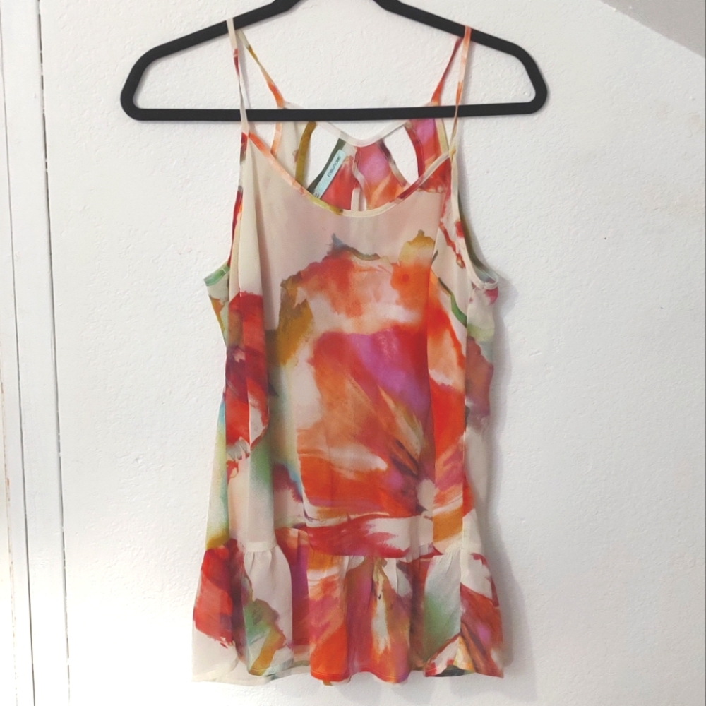 Maurice's Sheer Floral Spaghetti Strap Top